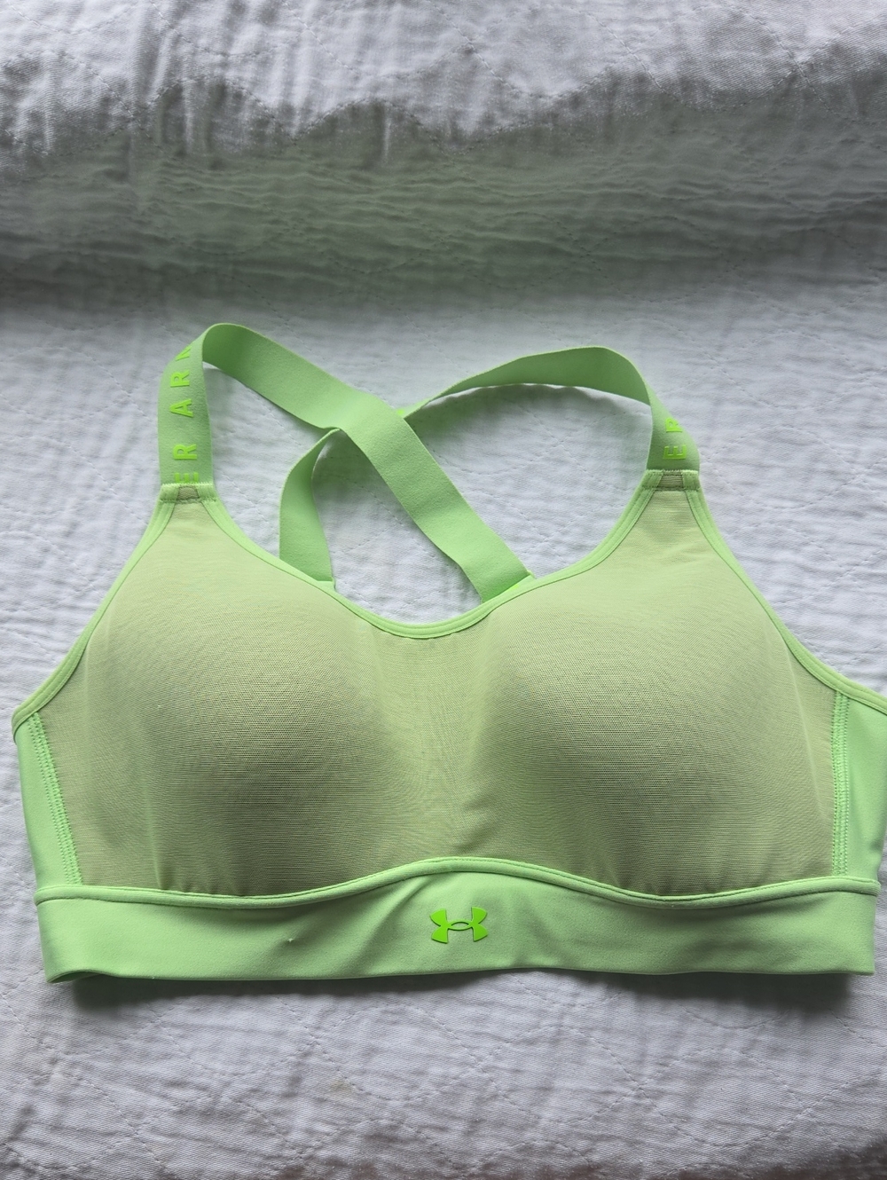 Under Armour Bright Green Sports Bra, sL